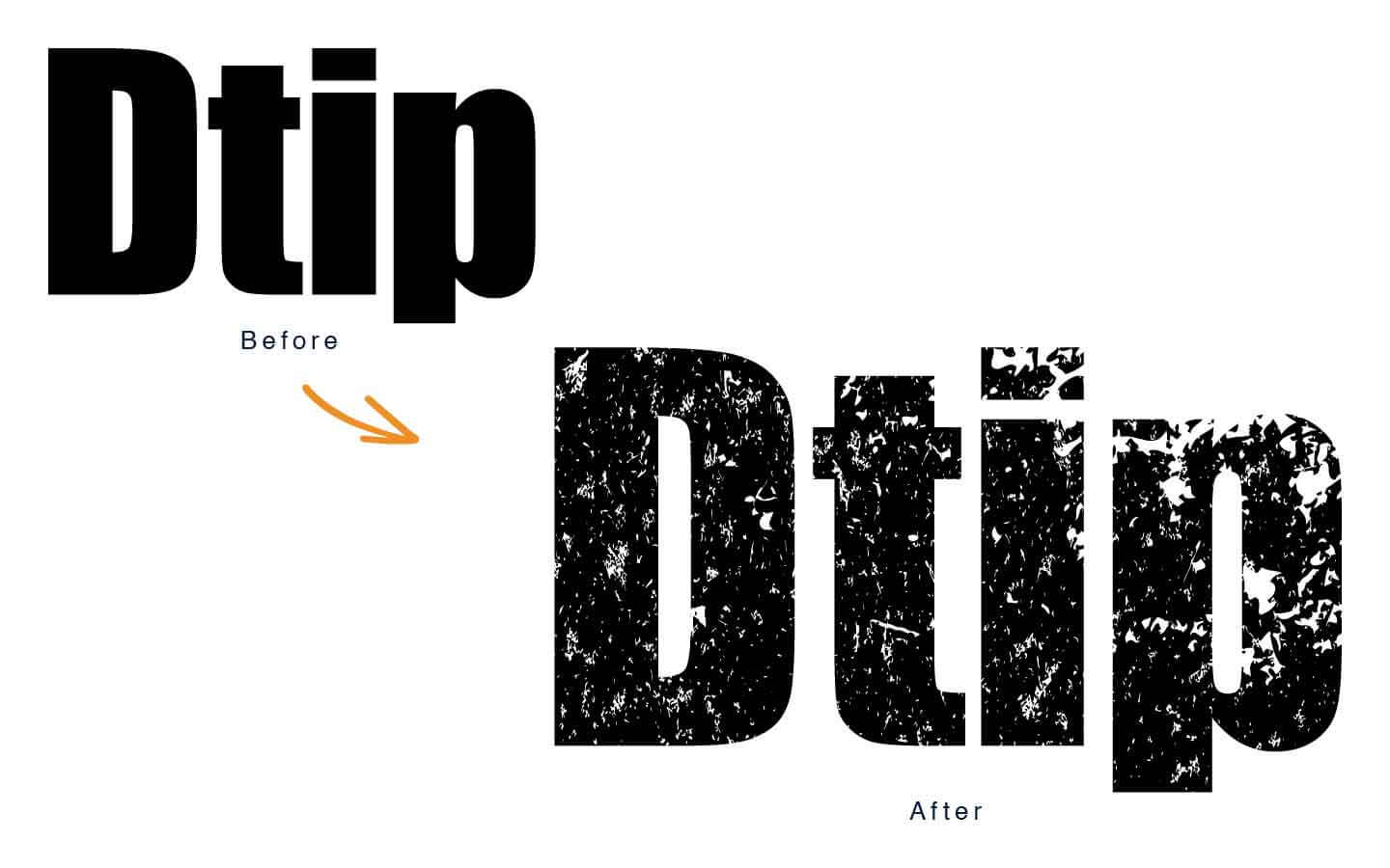 Illustrator 文字をグランジ加工する方法 Dtip