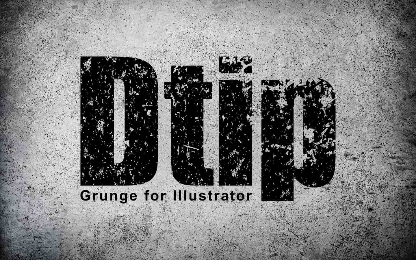 Illustrator 文字をグランジ加工する方法 Dtip
