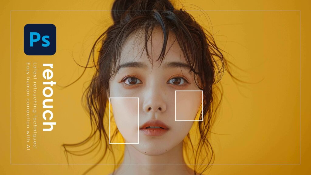 【Photoshop】最新レタッチ術！AIで簡単に人物補正
